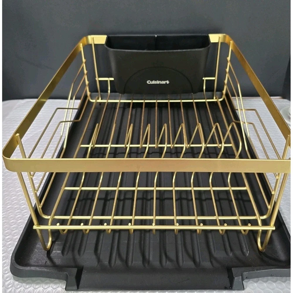 Cuisinart Dish Drain Gold Black EUC 17